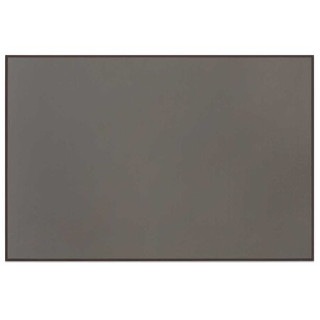 United Visual Products Corkboard, Wht, Rubber, 2 Door, 48x36" UV303-WHITE-RUBBER